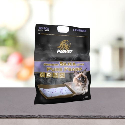 Plovet Premium Podstielka Silica Lavender 16L Plovet Premium Podstielka Silica Lavender 16L